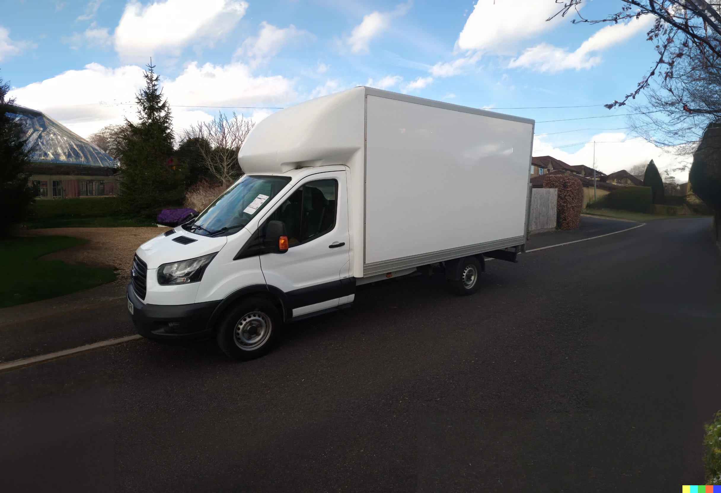 Top-Rated Bristol Removals Van parked outside the Botanical Gardens – Your Perfect Moving Partner